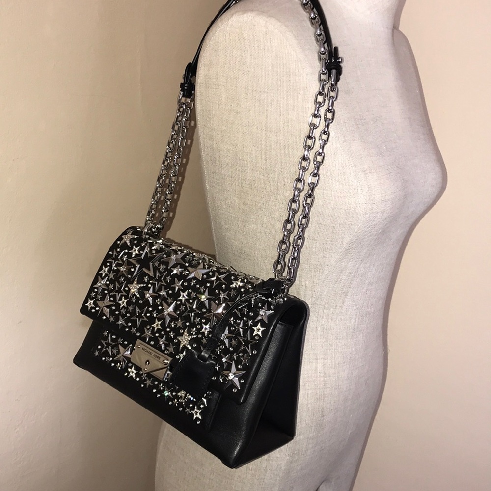 Michael Kors Star studded Cece chain shoulder bag - Picture 10 of 16